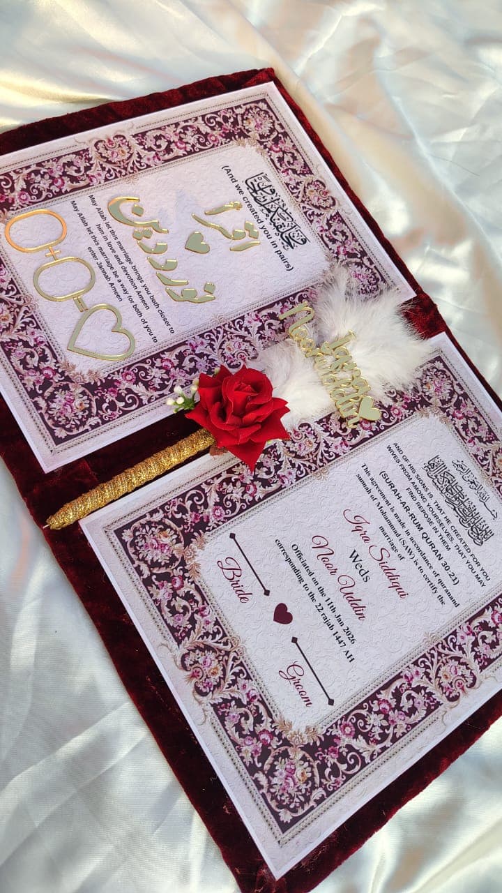 Nikkah signatures Pad 1